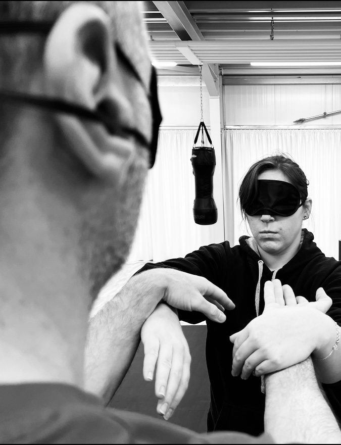 Selbstverteidigungsseminar für die Schüler/innen der LVR Louis-Braille Blindenschule Düren