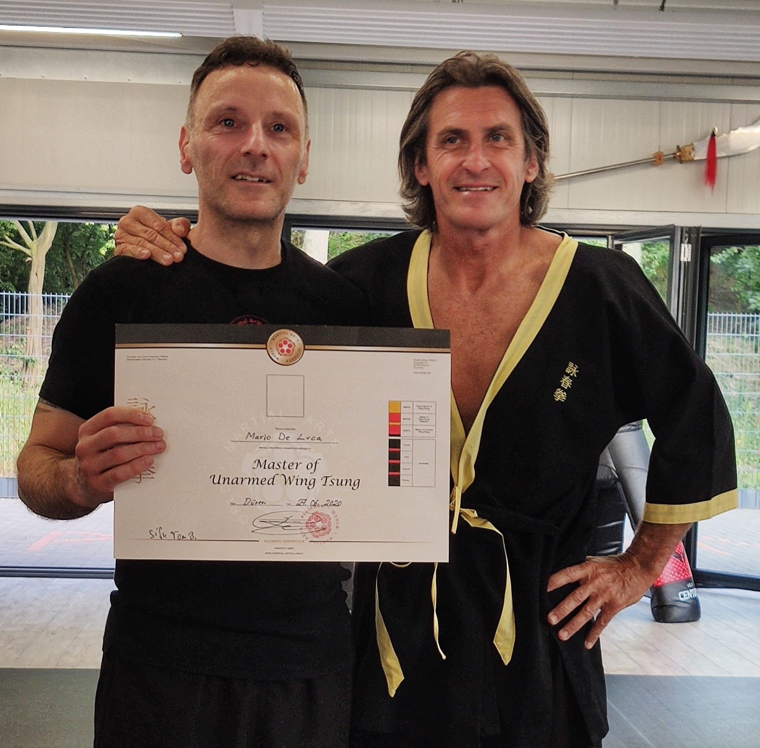 Weltweit anerkannter Großmeister aus München ernennt Sifu Mario De Luca zum „Master of Wing Tsun“